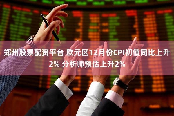 郑州股票配资平台 欧元区12月份CPI初值同比上升2% 分析师预估上升2%